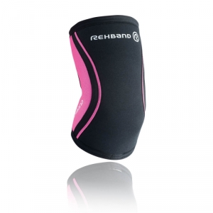Kolla in RX Elbow Sleeve, 5mm, black/pink, Rehband hos SportGymButiken.se