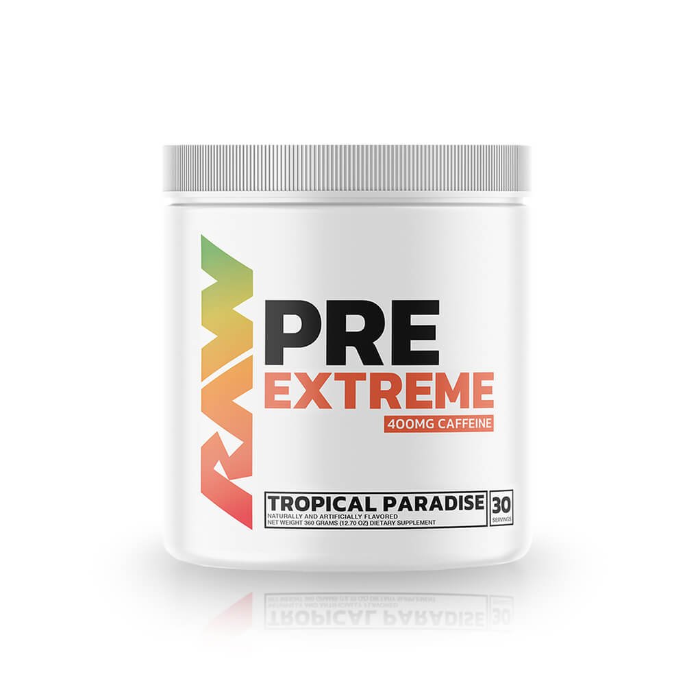 RAW, Pre Extreme PWO Tropical Paradise, 360g