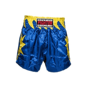 Thai Shorts blue/yellow Fighter
