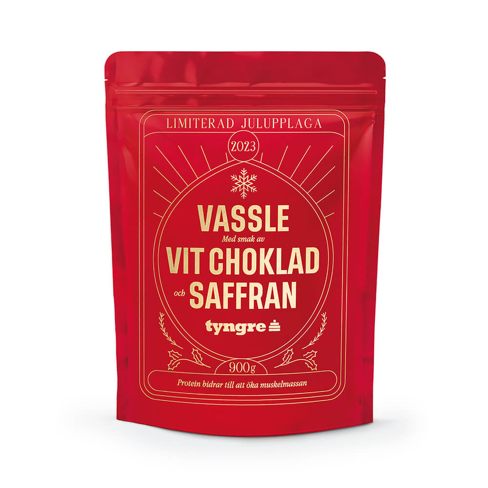 Tyngre Vassle 900 g Vit Choklad & Saffran