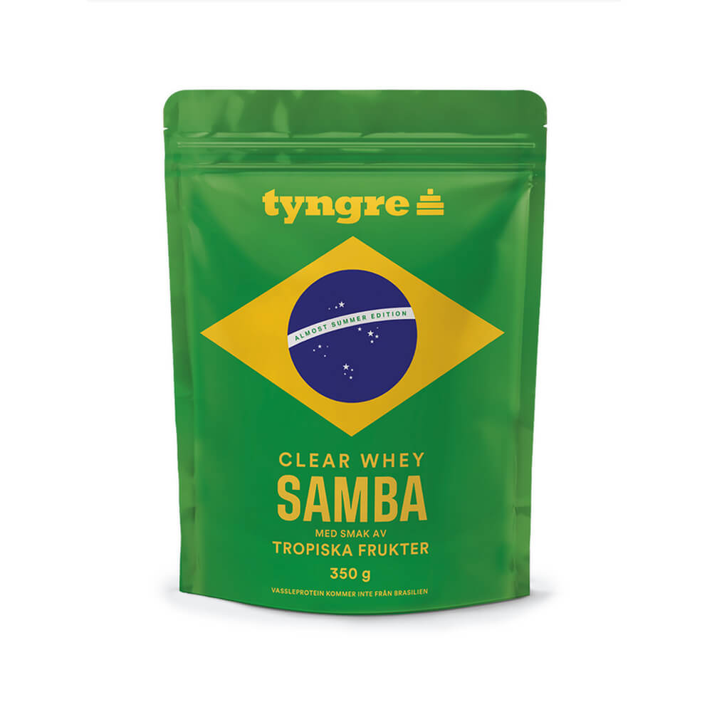 Tyngre Clear Whey, 350 g, Samba Tropiska Frukter
