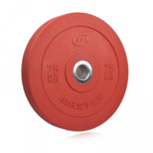 Bumper Plate, 25 kg, röd