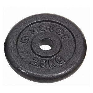 Master Fitness Viktskiva metall 25 mm 2 x 2,5 kg