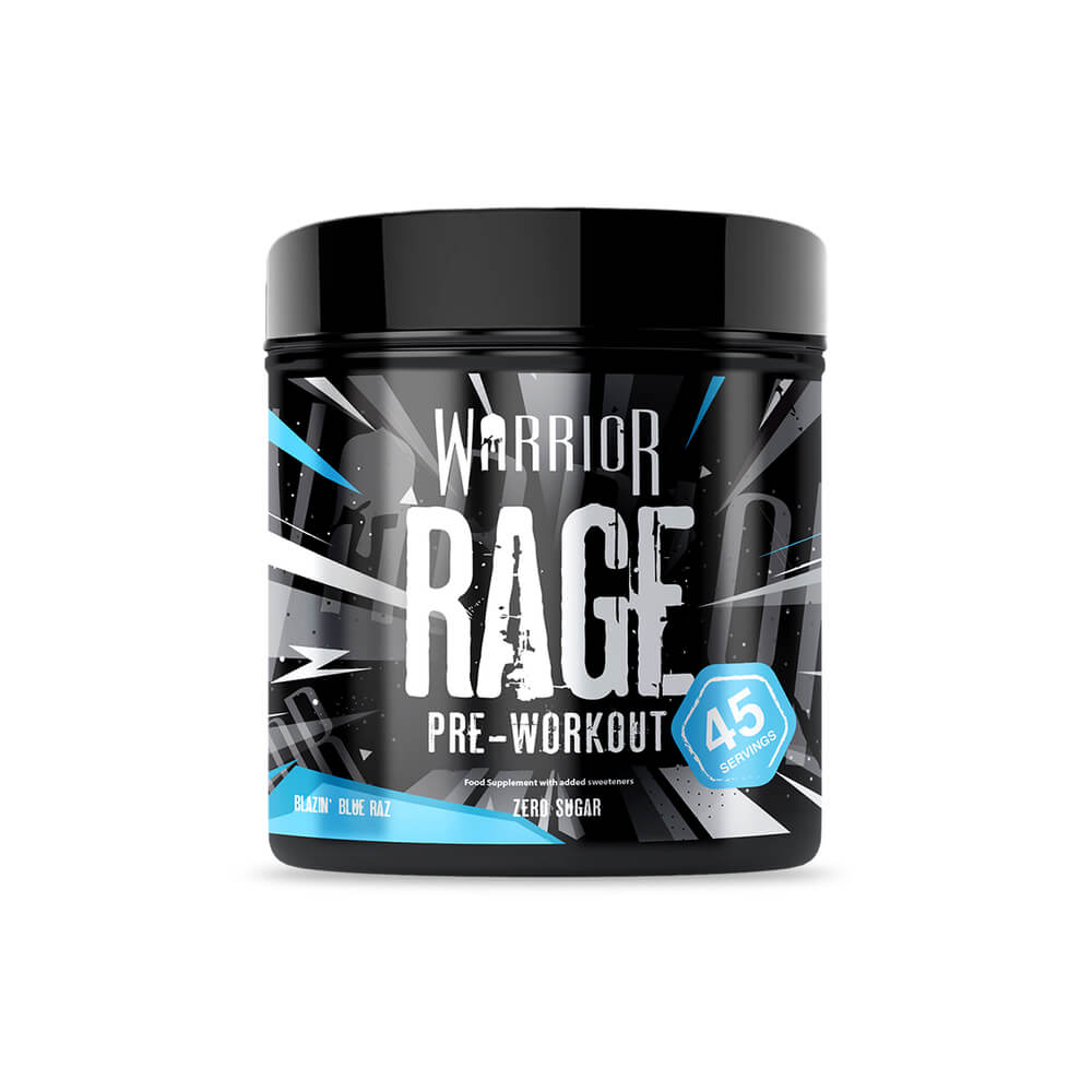 Warrior, Rage PWO Blue Raspberry, 392g