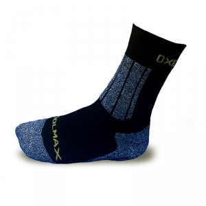 Löparstrumpa, svart/grå, 39-42, Oxide