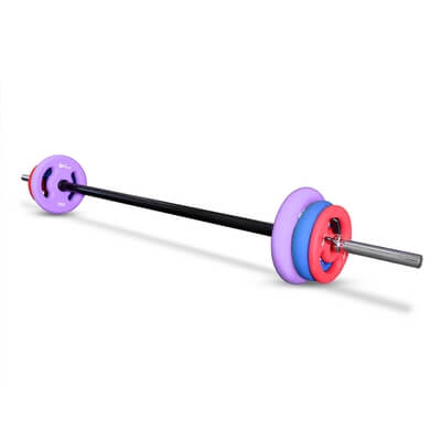 Barpump set 19,5kg, gummistng, JTC Fitness