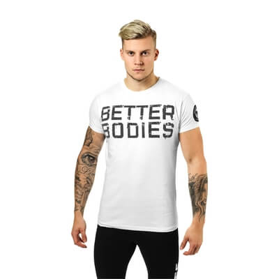 Basic Logo Tee, white, Better Bodies