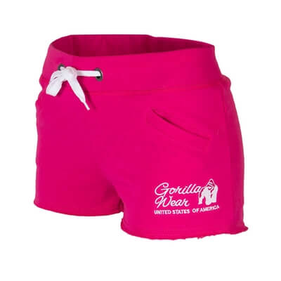 Women's New Jersey Sweat Shorts, pink, Gorilla Wear