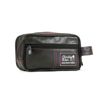 Toiletry Bag, black/pink, Gorilla Wear