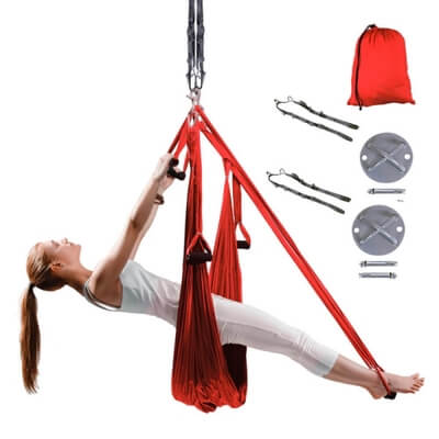 Yogaswing Antigravity Set, rd, inSPORTline