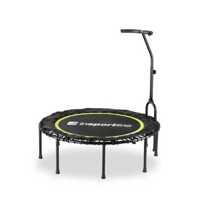Fjderfri studsmatta Cordy, med handtag 114 cm, yellow, inSPORTline