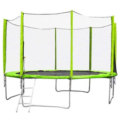 Studsmatta med skerhetsnt Froggy Pro, 430 cm, inSPORTline