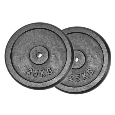 Viktskivor Metall 25 mm. 2 x 25 kg