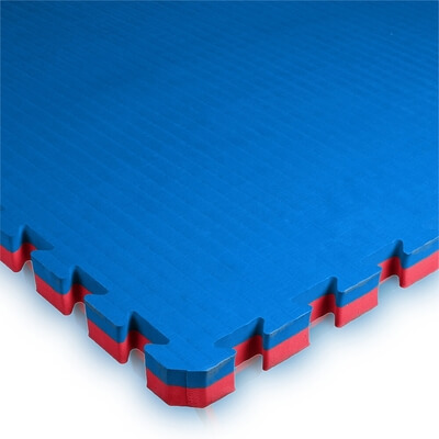 Pusselmatta 100 x 100 x 4 cm, bl/rd, Budo-Nord