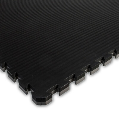 Pusselmatta 100 x 100 x 4 cm, svart/gr, Budo-Nord