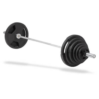 Olympiskt skivstngsset De Luxe, gummi, 135 kg, Master Fitness
