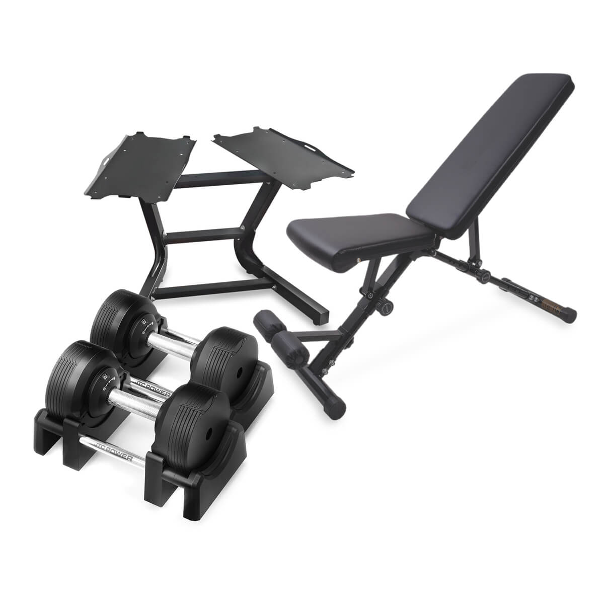 Hantelpaket 23,5 kg AB20, Hantlar, Ställ & Bänk