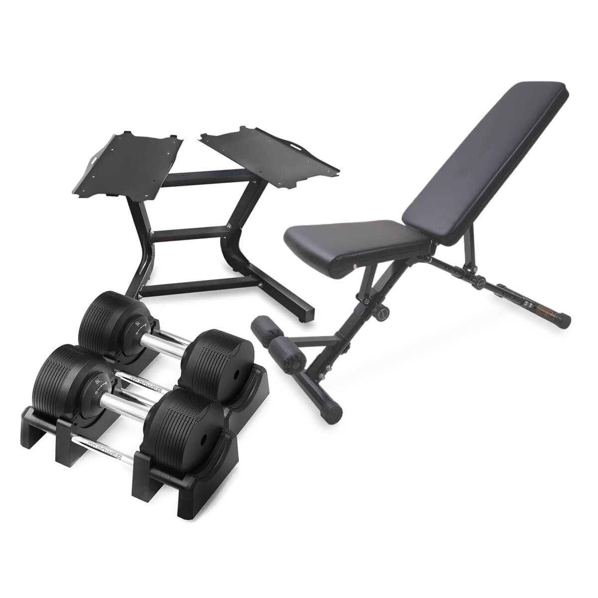 Hantelpaket 32,5 kg AB20, Hantlar, Ställ & Bänk