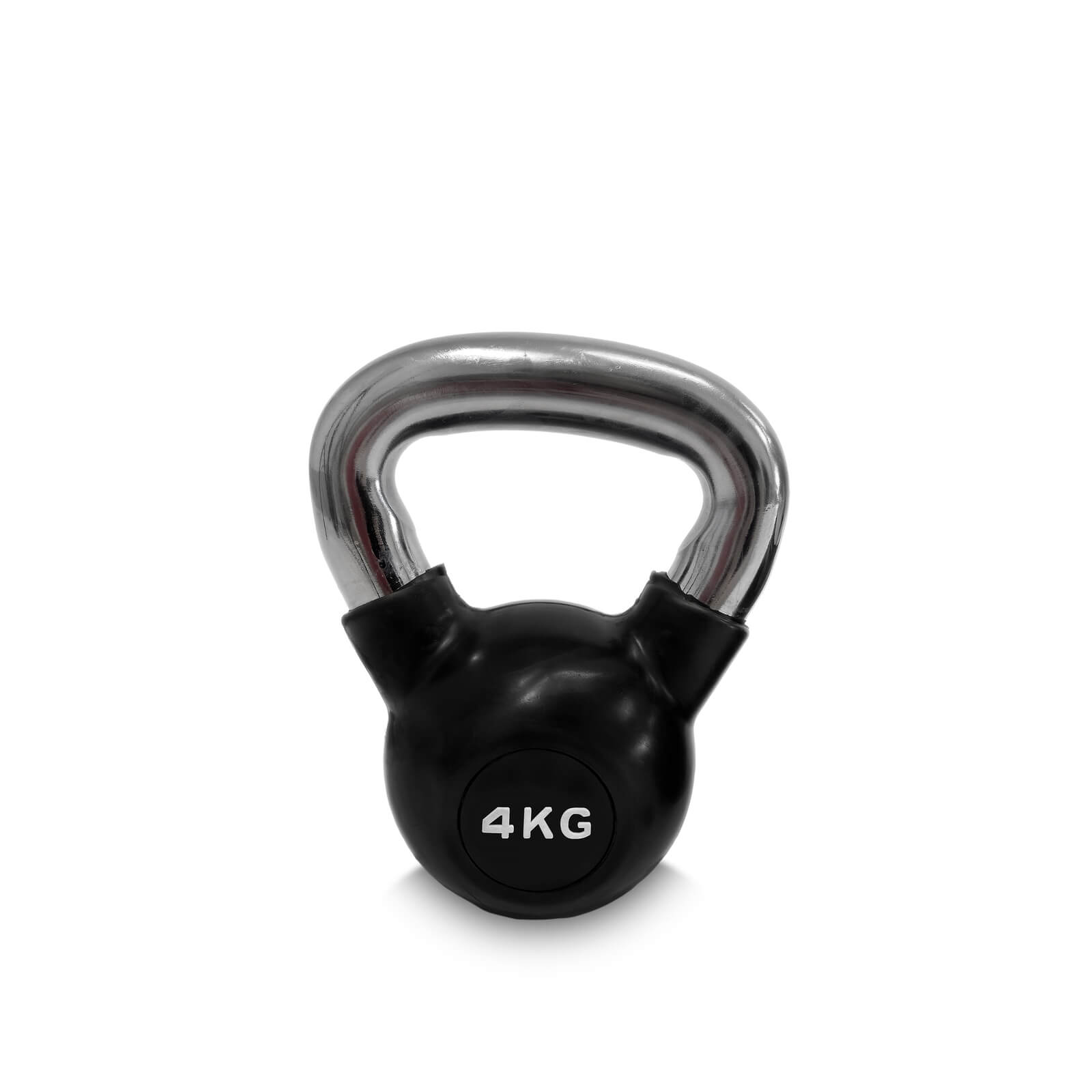 Kolla in Kettlebell gummi/krom 4 kg, JTC Power hos SportGymButiken.se