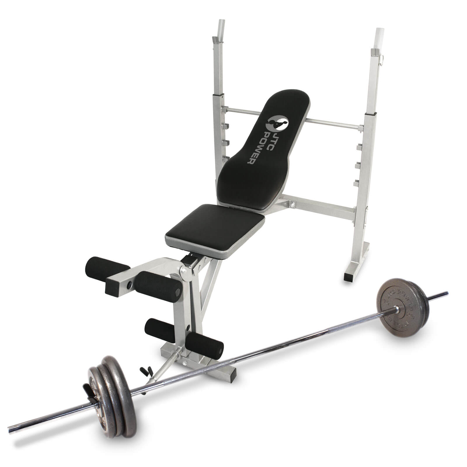 Bänk med ställning & Skivstångset 57 kg