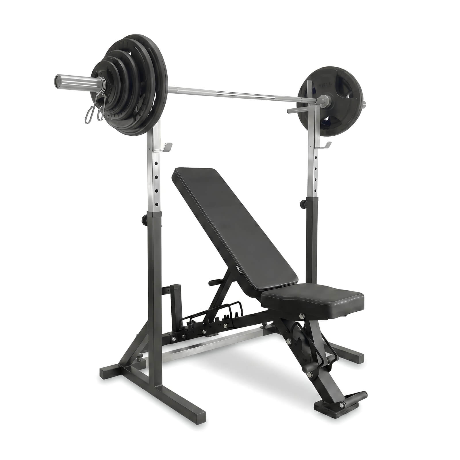 Kolla in Bänk, Ställning & Tri-Grip Skivstångsset 87.5 kg, JTC Power hos SportGy