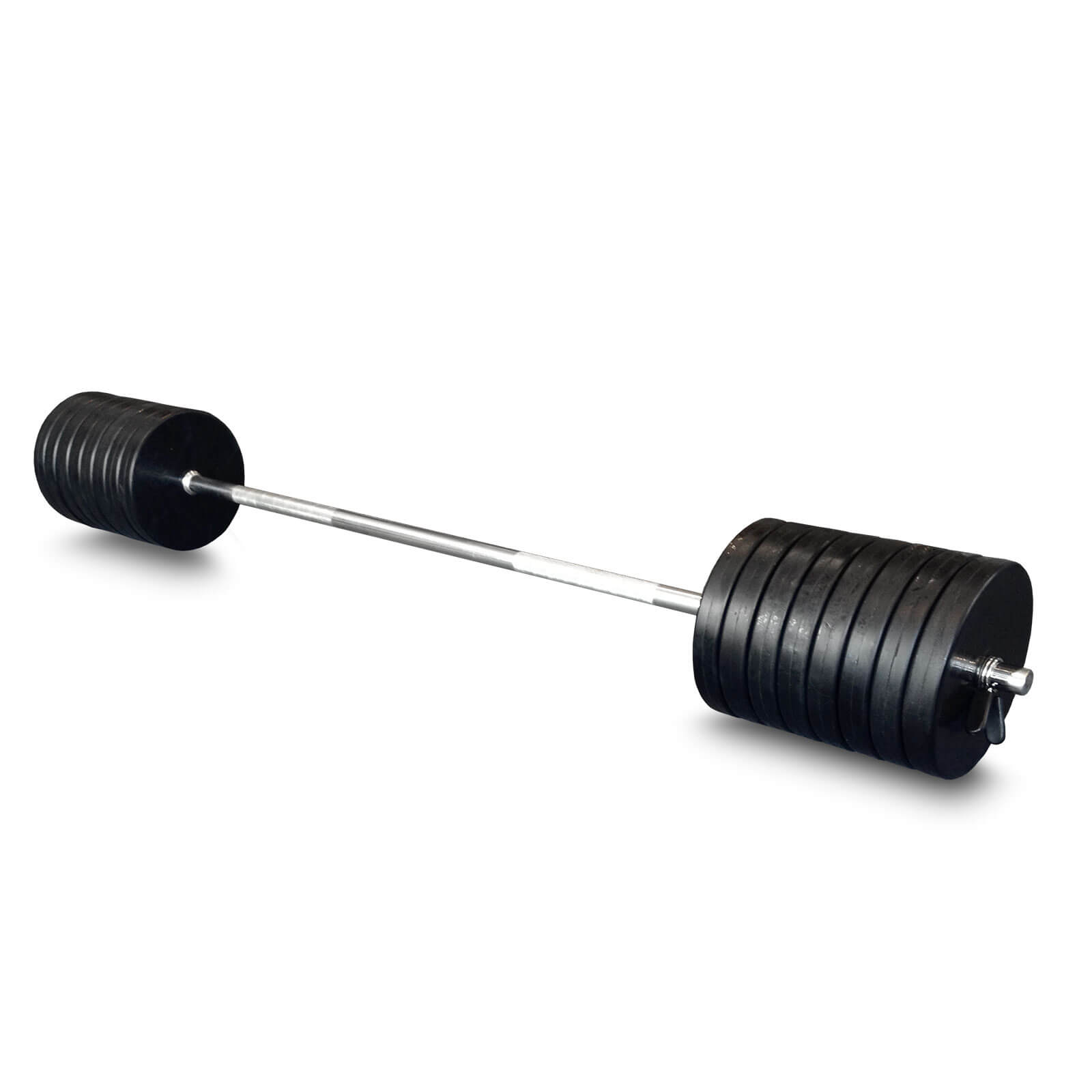 Kolla in Skivstångsset 86 kg, slät stång med gummivikter hos SportGymButiken.se