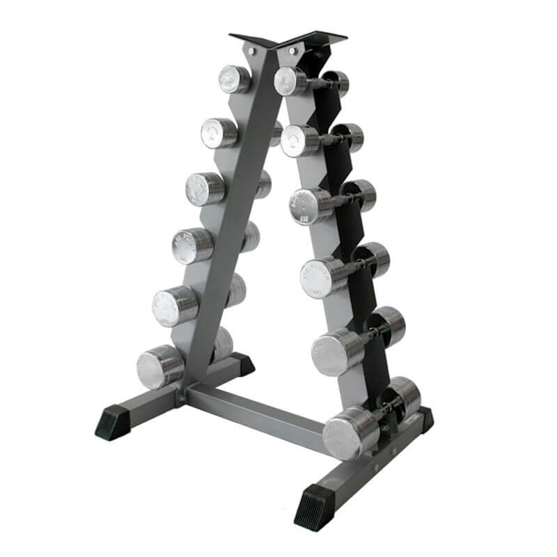 Kolla in Hantelset krom med ställ, 6-par, JTC Power hos SportGymButiken.se