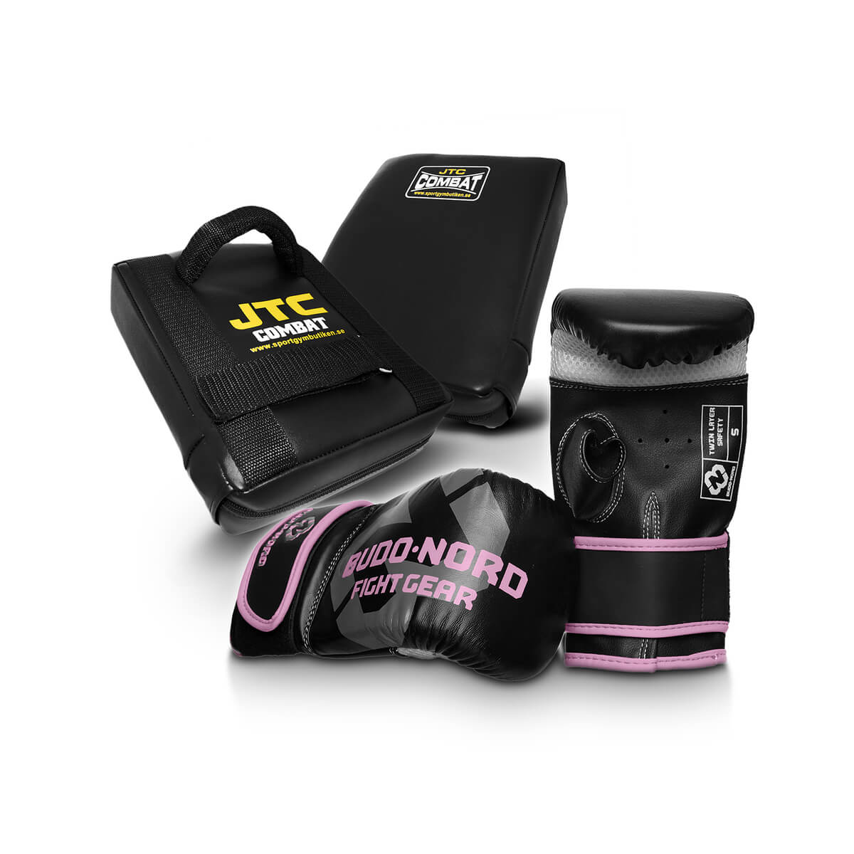 Boxercise-paket Speed, svart/rosa, JTC / Budo-Nord