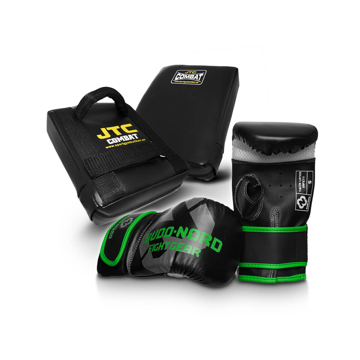 Boxercise-paket Speed, svart/grön, JTC / Budo-Nord