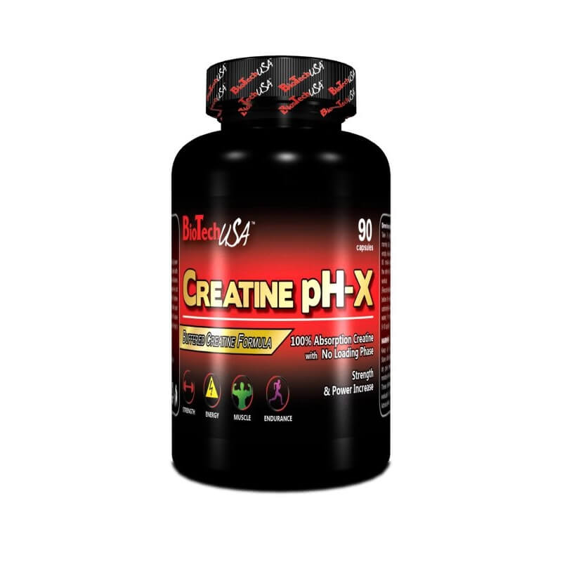 Kolla in Creatine pH-X, BioTech USA, 90 kapslar hos SportGymButiken.se