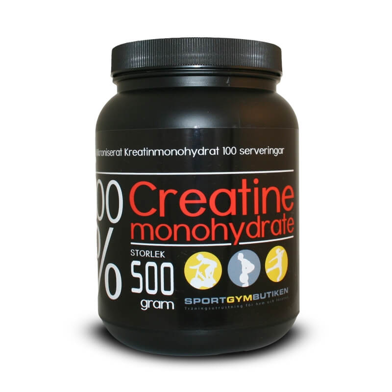 100% Creatine monohydrate, Sportgymbutiken, 500g
