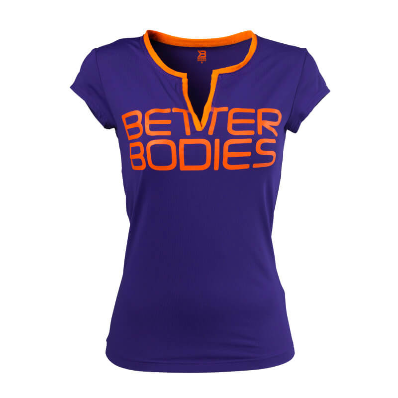 Kolla in Fitness V-Tee, athletic purple, Better Bodies hos SportGymButiken.se