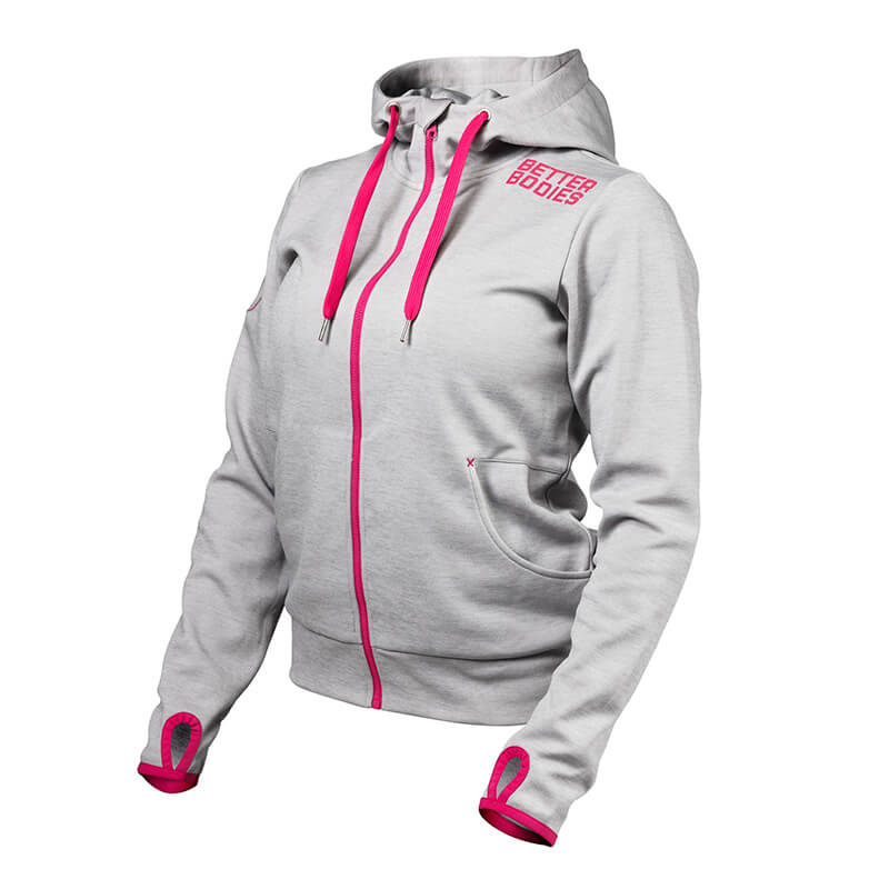 Kolla in Womans Athletic Hood, grey melange, Better Bodies hos SportGymButiken.s