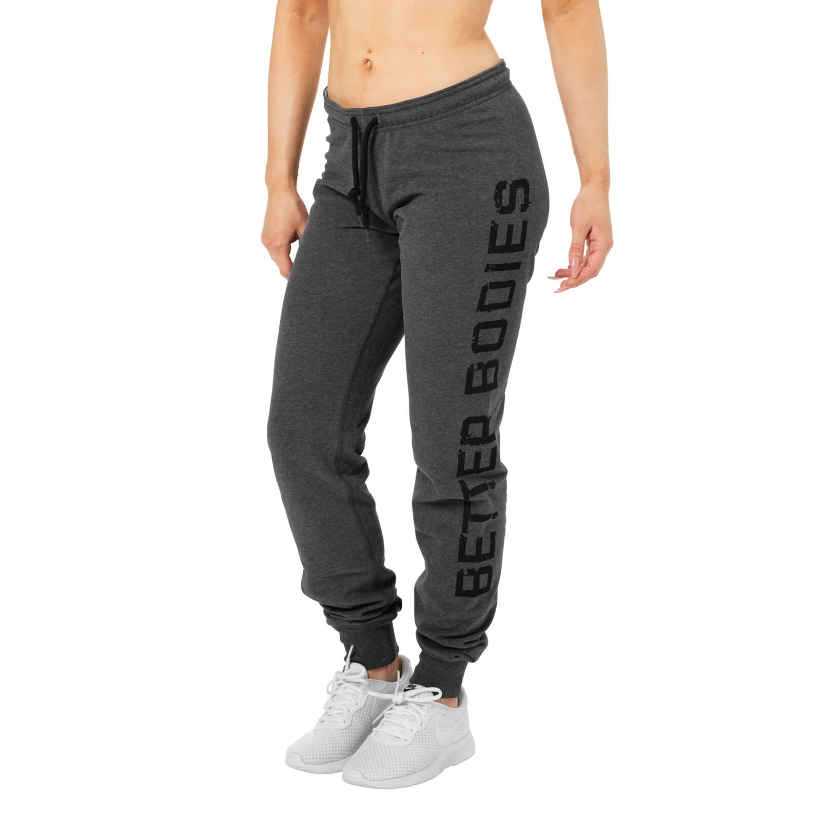 Kolla in Slim Sweatpant, antracite melange, Better Bodies hos SportGymButiken.se