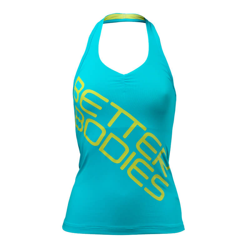 Kolla in Halterneck Tank Top, aqua blue, Better Bodies hos SportGymButiken.se