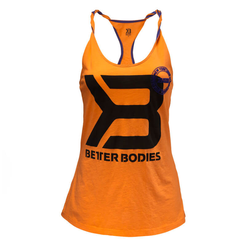 Twisted T-back, bright orange, Better Bodies