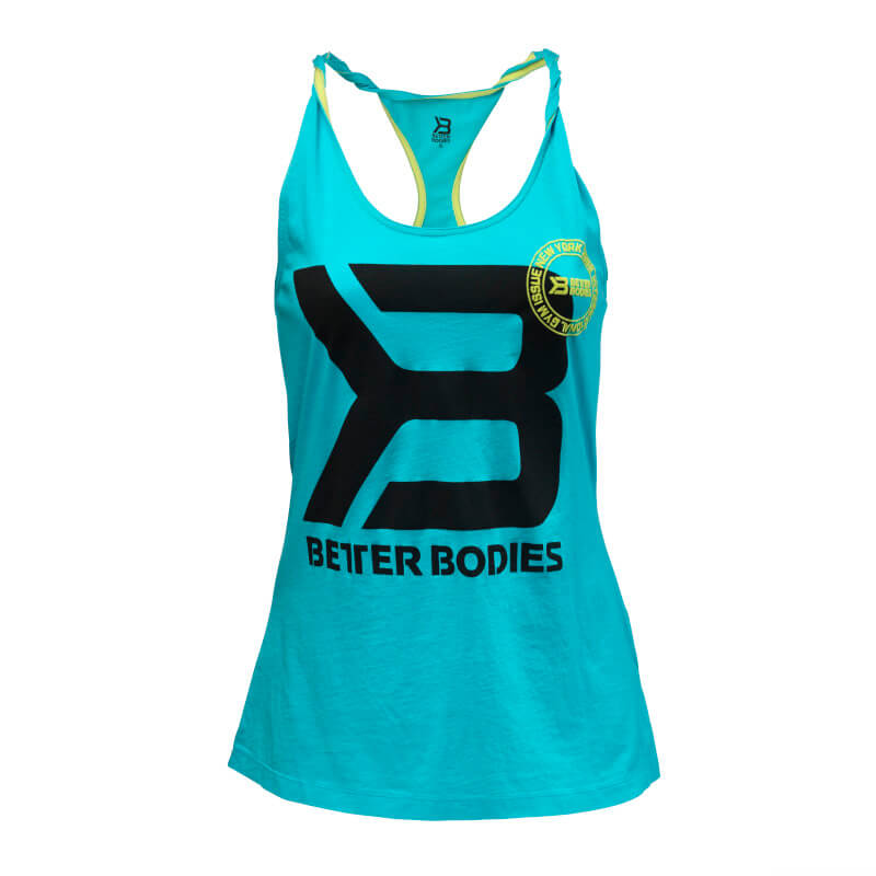 Kolla in Twisted T-back, aqua blue, Better Bodies hos SportGymButiken.se