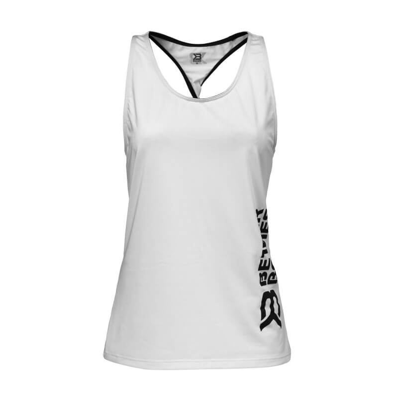 Women's Mesh T-back, white/grey, Better Bodies