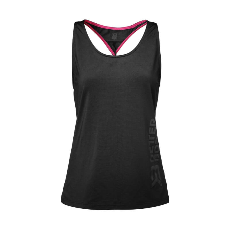 Kolla in Women's Mesh T-back, black/pink, Better Bodies hos SportGymButiken.se