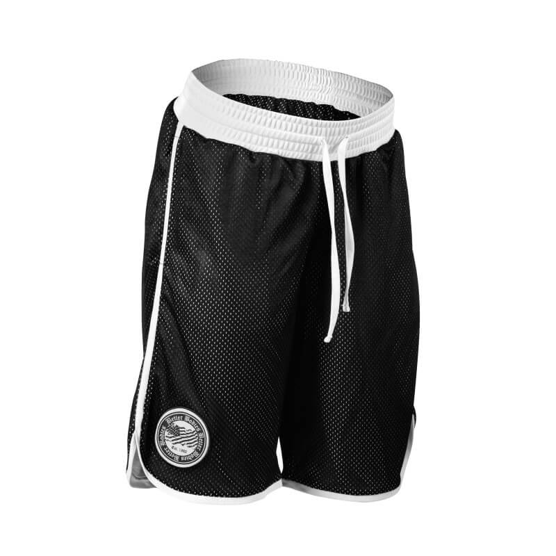 Women's Mesh Shorts, black/white, Better Bodies