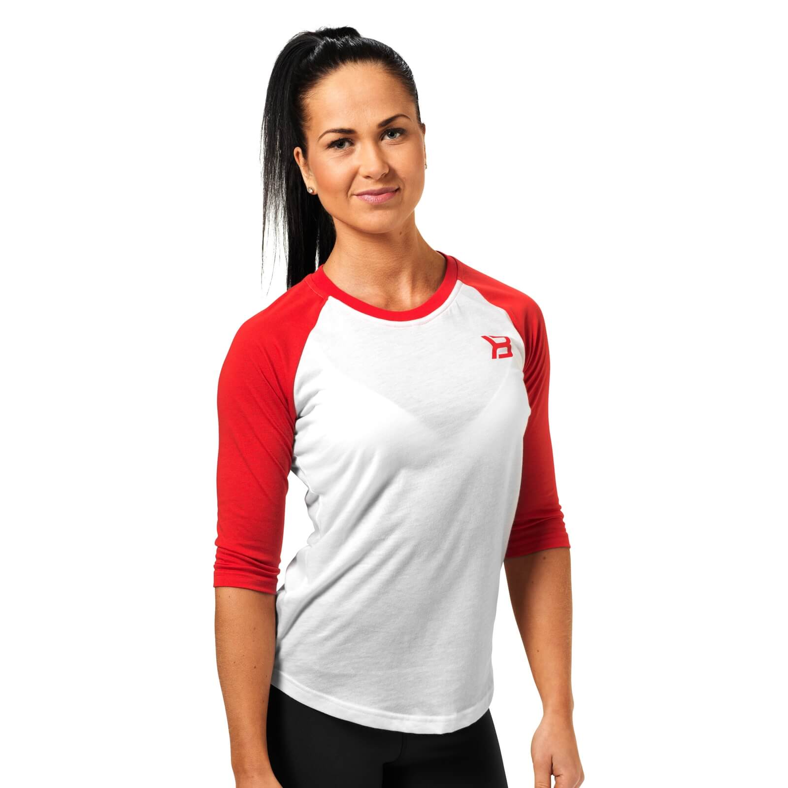 Kolla in Womens Baseball Tee, scarlet red, Better Bodies hos SportGymButiken.se