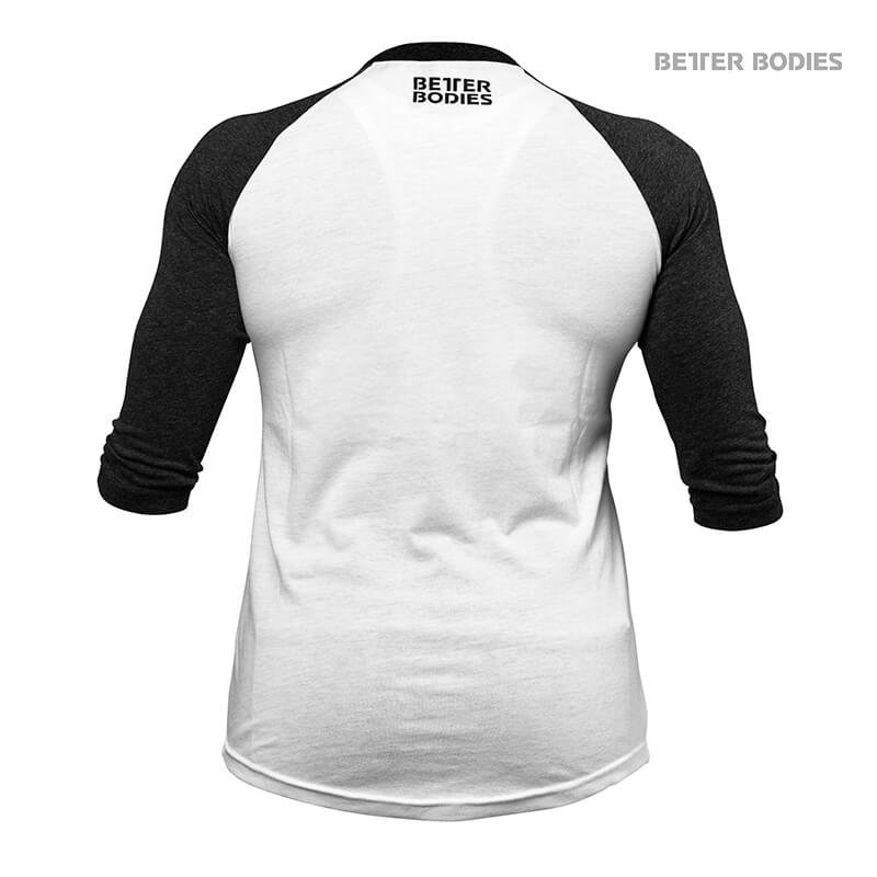 Köp Women's Baseball Tee, antracite melangewhite, Better Köp Women's Baseball Tee, antracite melangewhite, Better