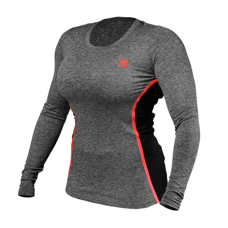 Kolla in Performance Shape Long Sleeve, antracite melange, Better Bodies hos Spo