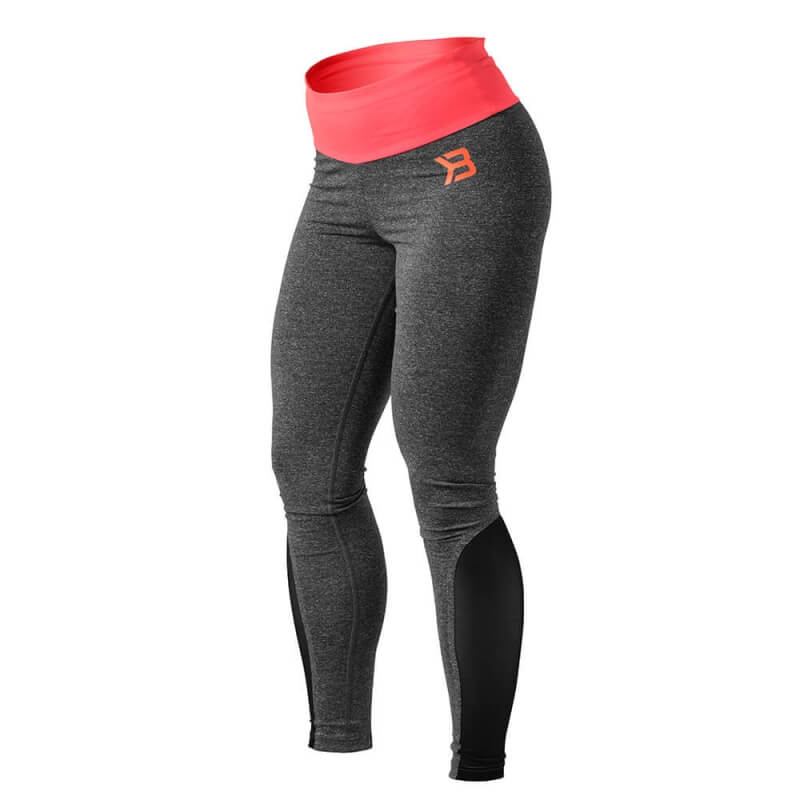 Kolla in BB Shaped Tights, antracite melange/coral, Better Bodies hos SportGymBu