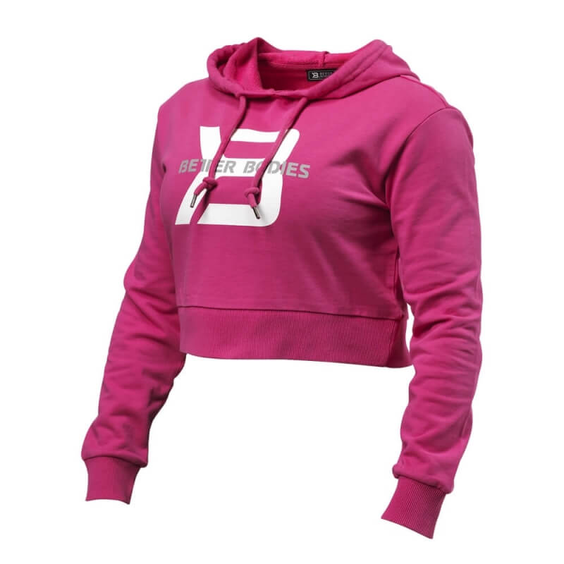 Kolla in Cropped Hoodie, hot pink, Better Bodies hos SportGymButiken.se