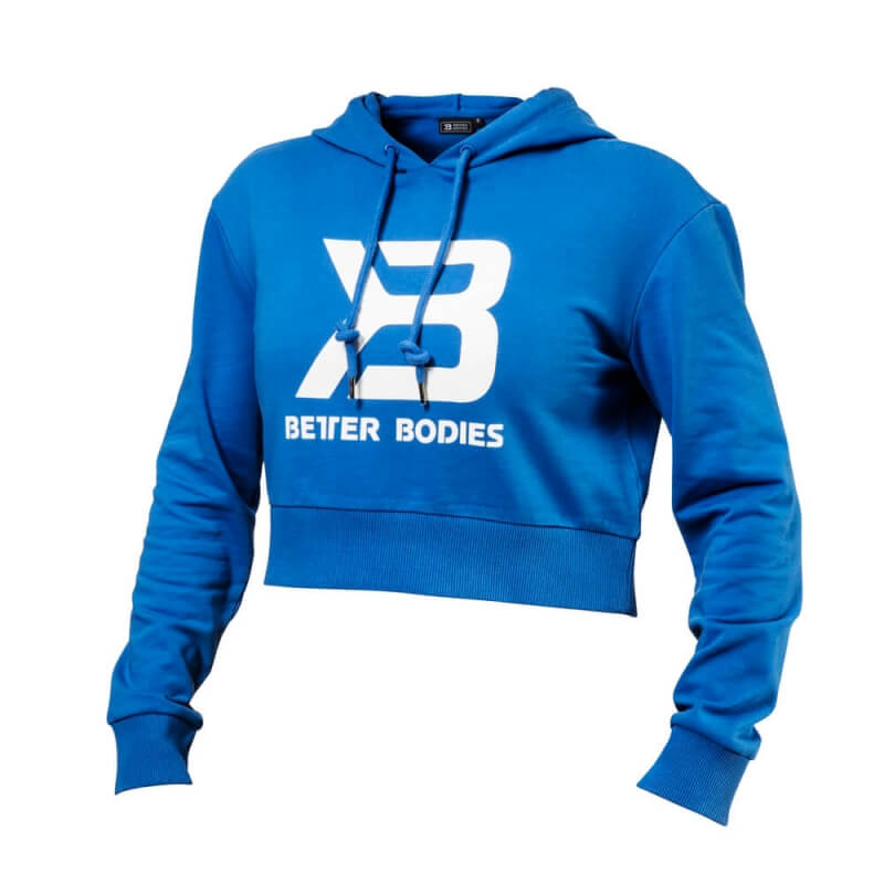 Cropped Hoodie, bright blue, Better Bodies