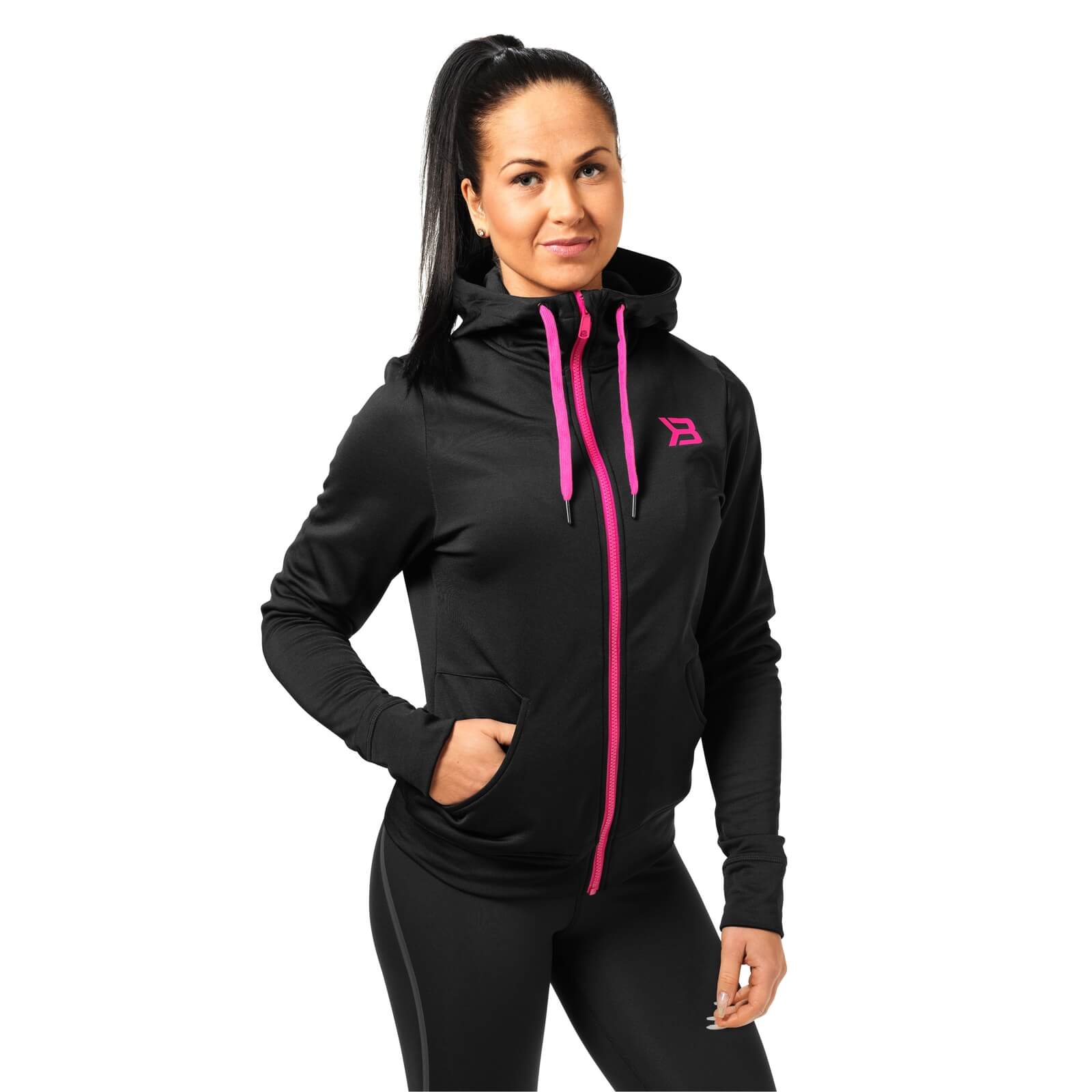 black performance hoodie