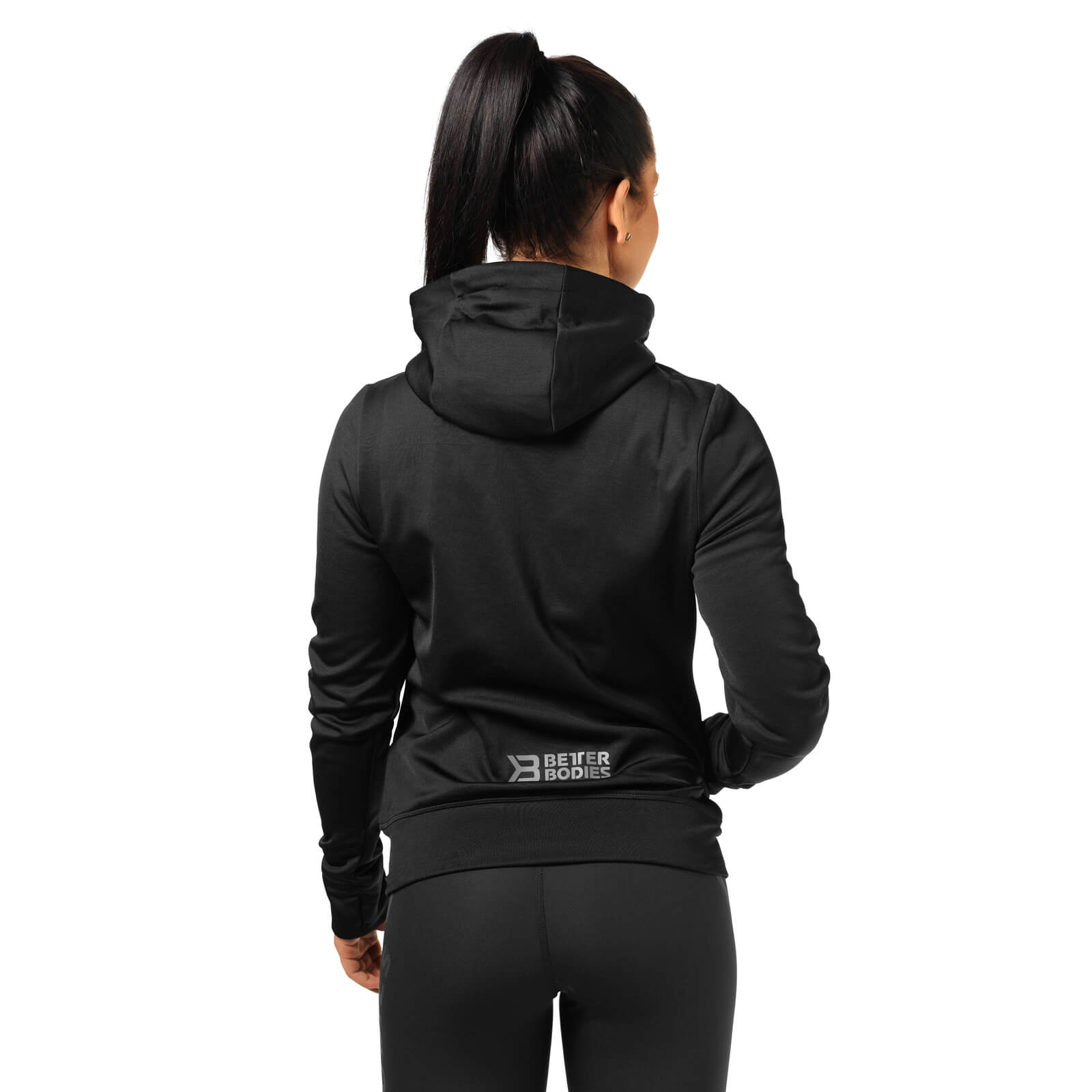 black performance hoodie