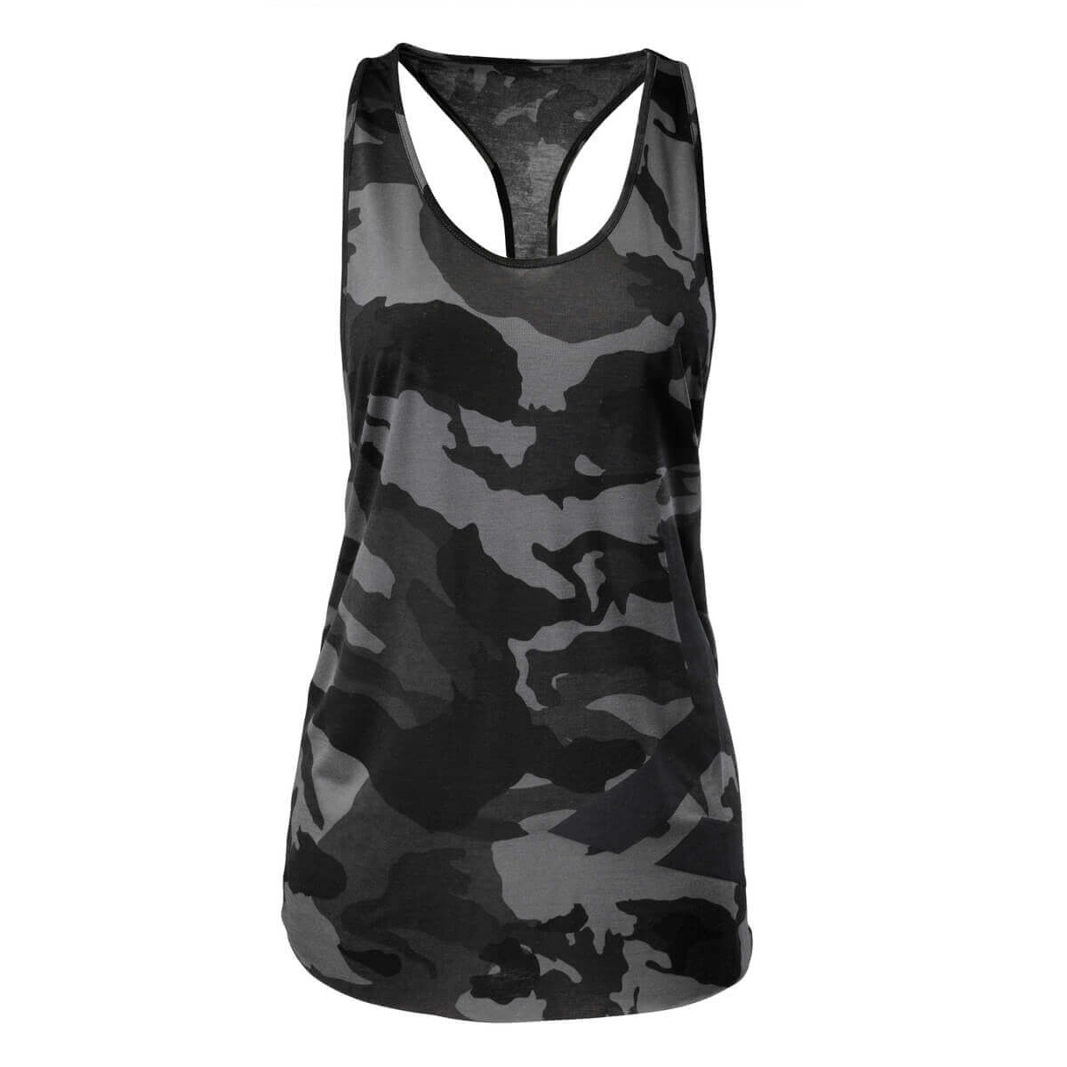 Chelsea T-back, dark camo, Better Bodies