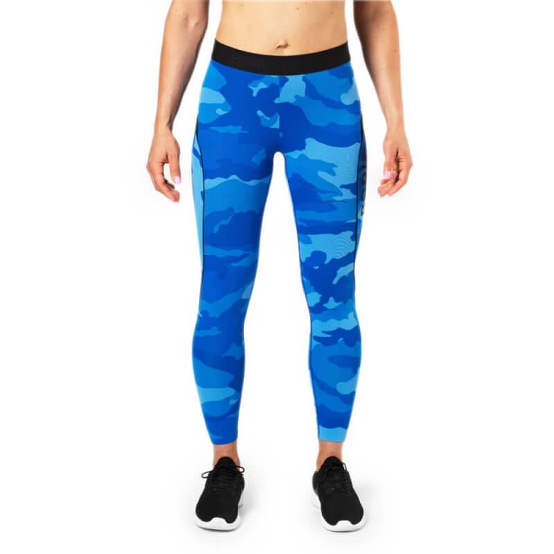 Kolla in Fitness Curve Tights, blue camo, Better Bodies hos SportGymButiken.se